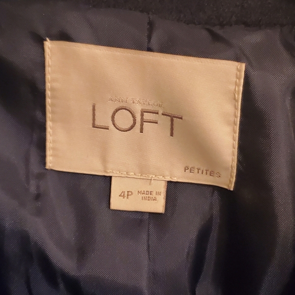 Loft Blue All Sequin Peacoat women size 4p Rare. - Picture 4 of 5